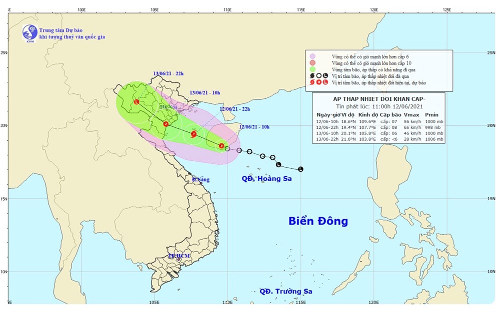 Công điện của Chủ tịch UBND thành phố về việc phòng chống áp thấp nhiệt đới và bão